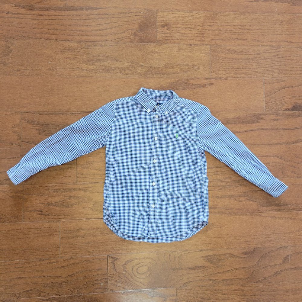 Blue/White/Black Check Ralph Lauren Button Down 7